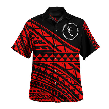Chuuk State Hawaiian Shirt Special Polynesian Ornaments