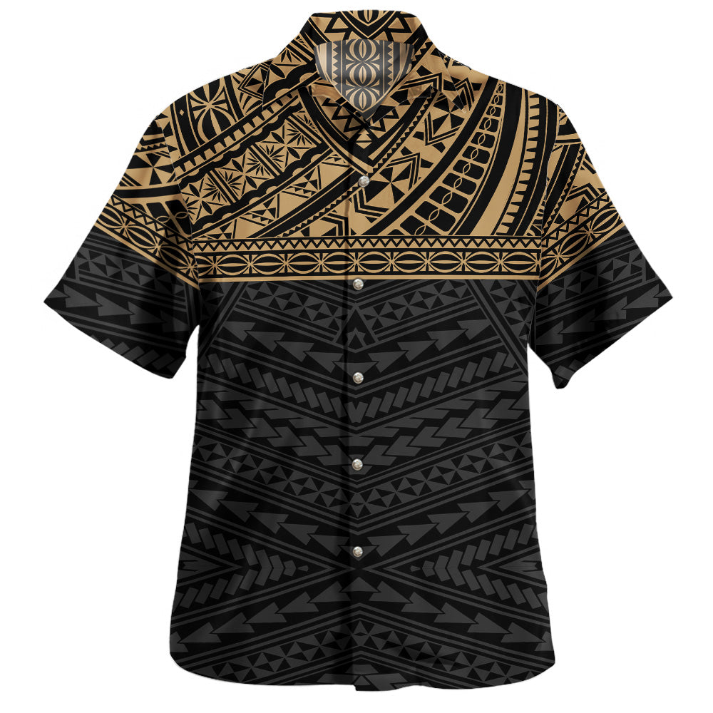 Polyneasian Tribal Patterns Hawaiian Shirt