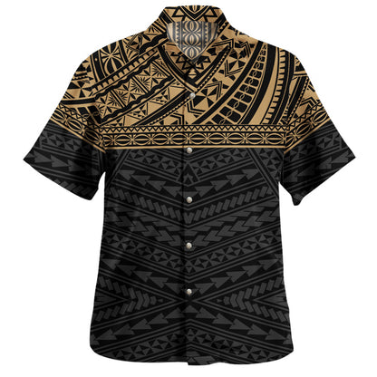 Polyneasian Tribal Patterns Hawaiian Shirt
