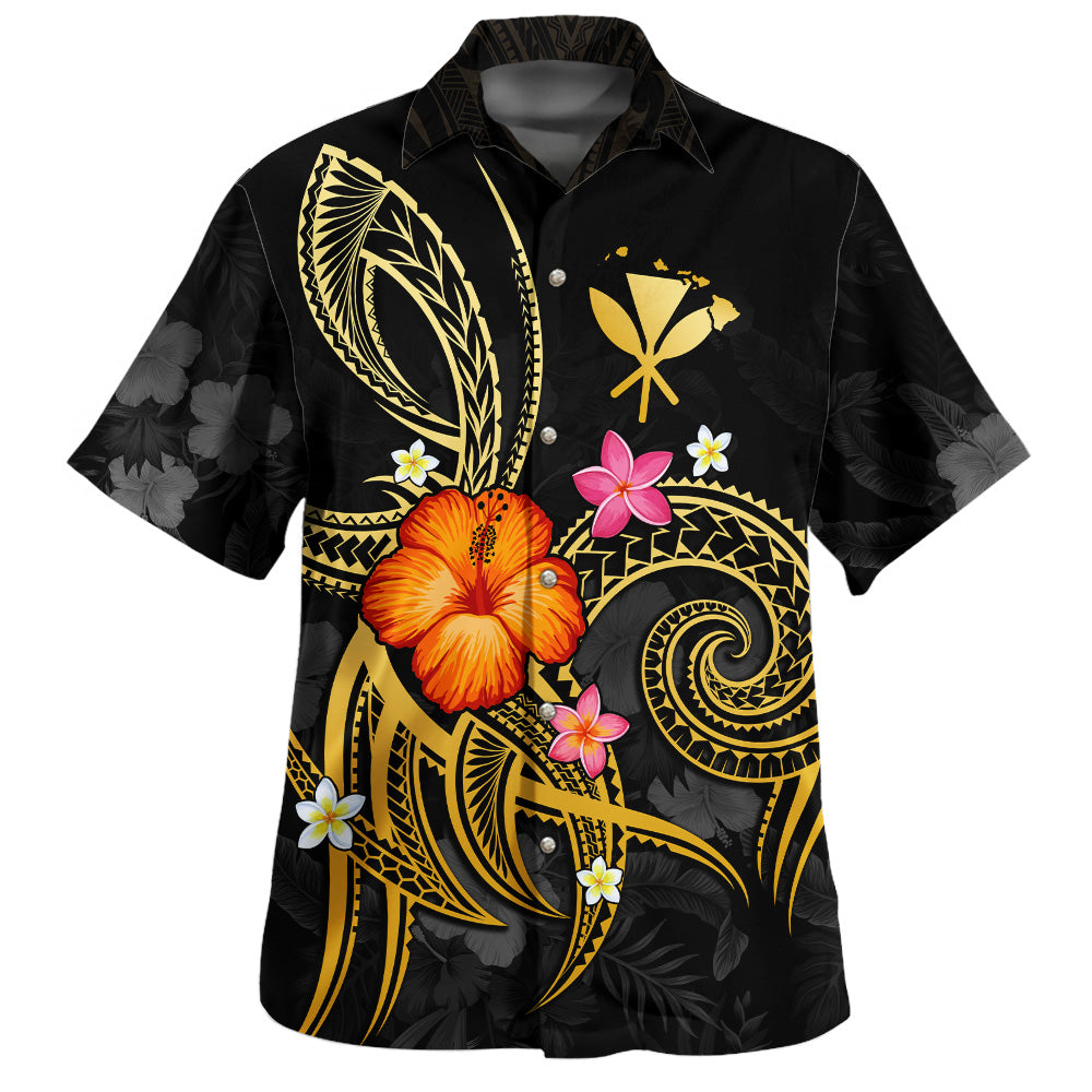 Hawaii Map Hawaiian Shirt Legend of Kanaka Maoli