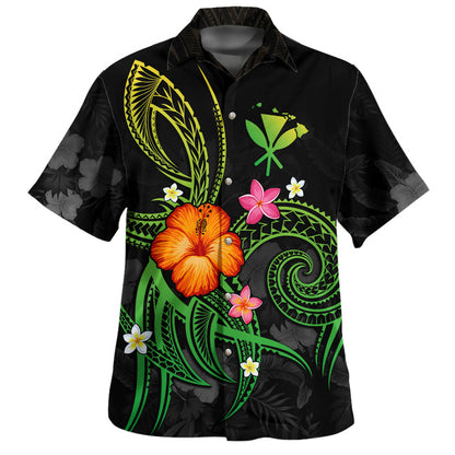 Hawaii Map Hawaiian Shirt Legend of Kanaka Maoli