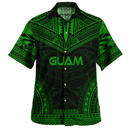 Guam Hawaiian Shirt Custom Personalised Polynesian Chief Tattoo