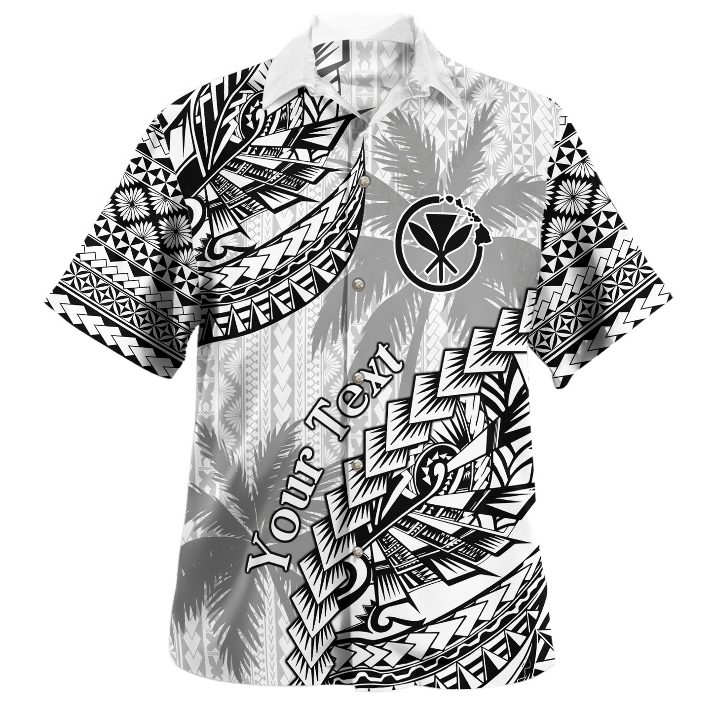 Hawaii Hawaiian Shirt Custom Personalised Polynesian Pattern Palm Tree