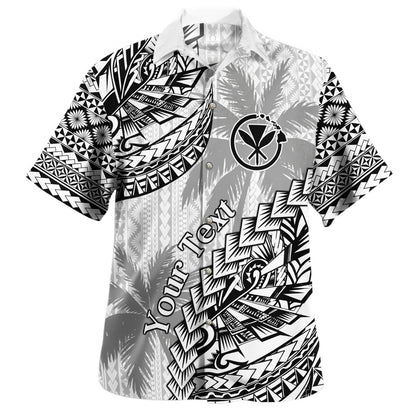 Hawaii Hawaiian Shirt Custom Personalised Polynesian Pattern Palm Tree