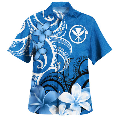Hawaii Custom Personalised Hawaiian Shirt Floral Spirit Blue
