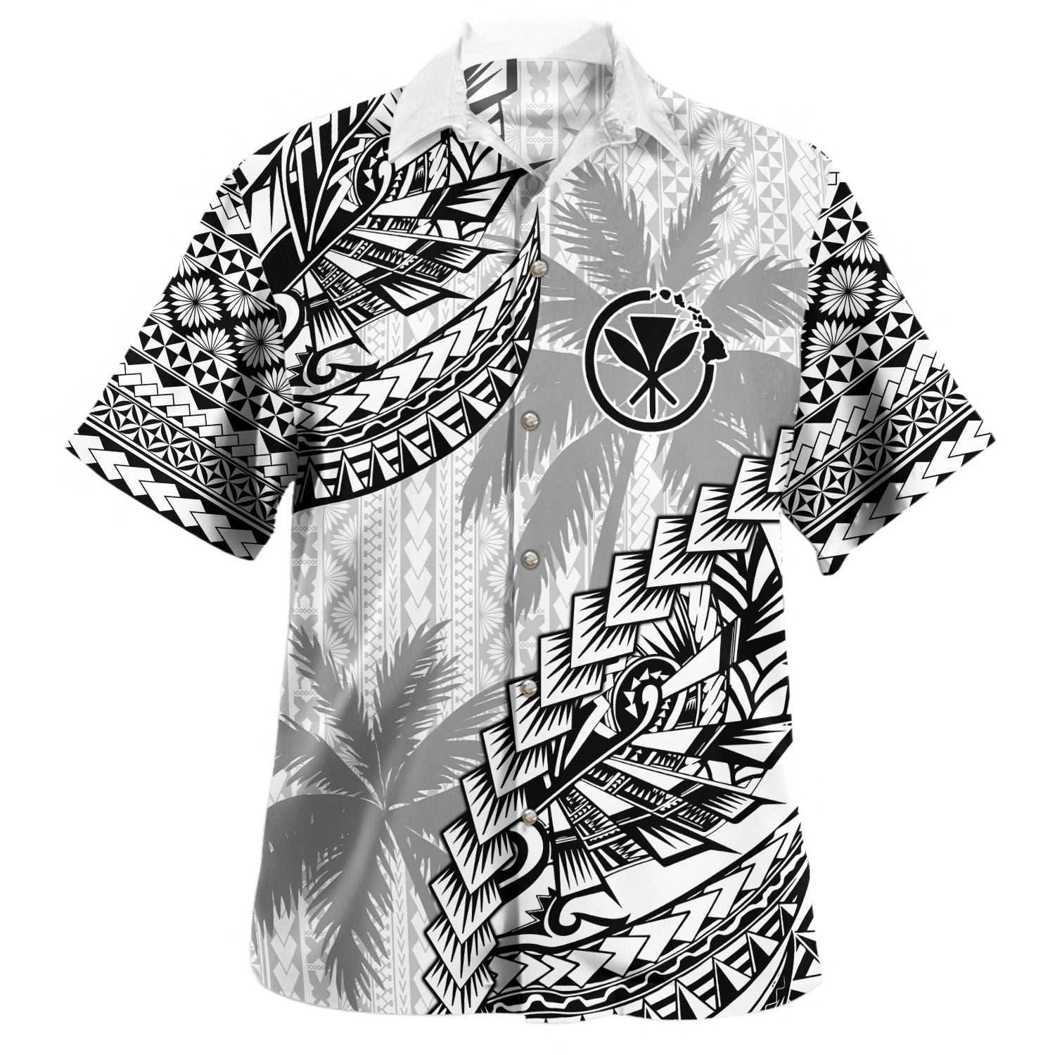 Hawaii Hawaiian Shirt Custom Personalised Polynesian Pattern Palm Tree