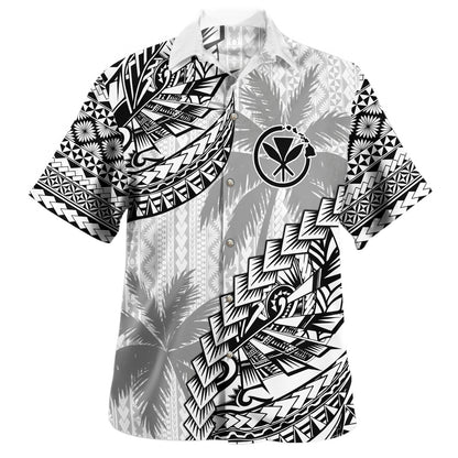 Hawaii Hawaiian Shirt Custom Personalised Polynesian Pattern Palm Tree
