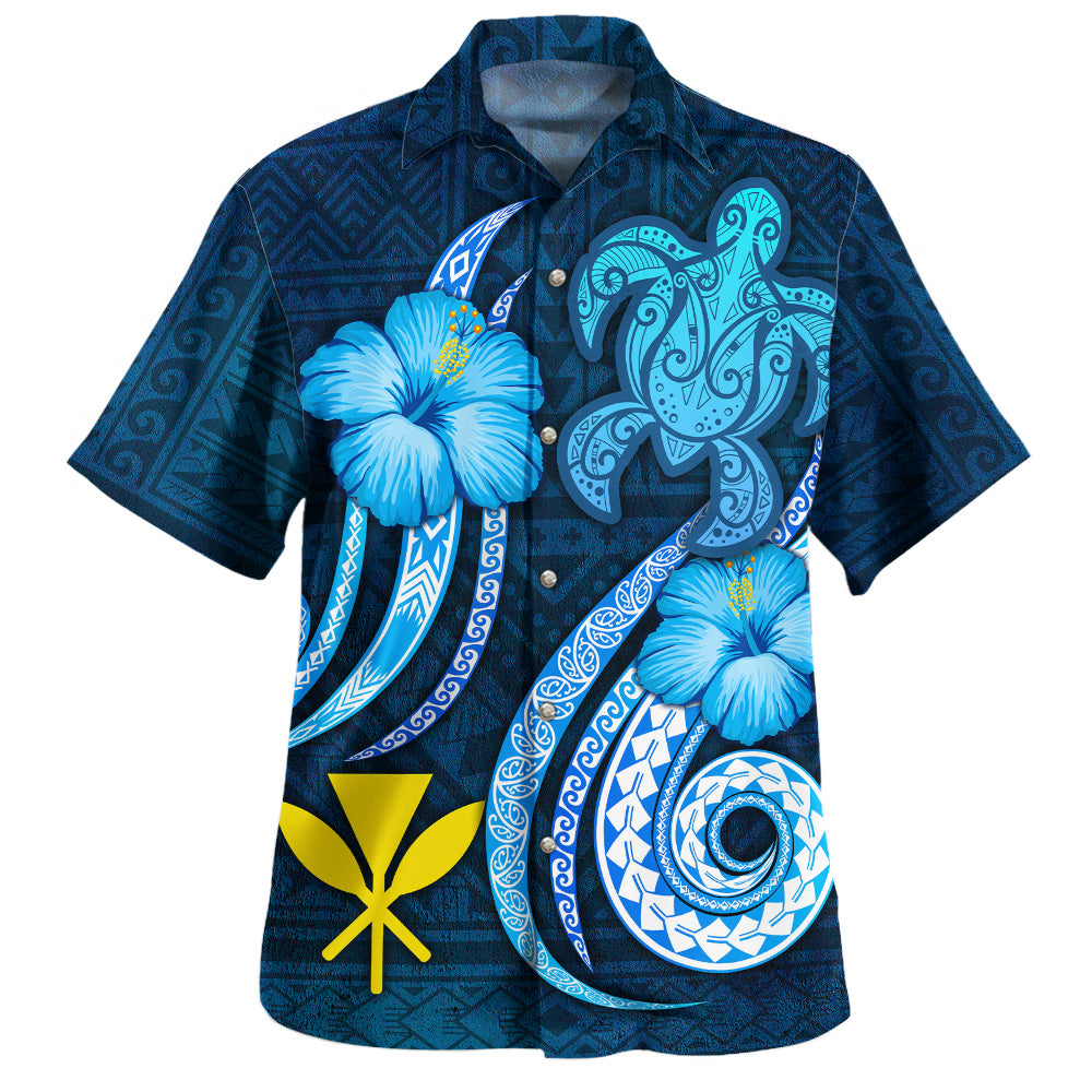 Hawaii Hawaiian Shirt Custom Personalised Turtle and Tribal Tattoo Of Polynesian