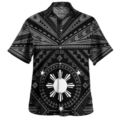 Philippines Filipinos Custom Hawaiian Shirt Polynesian Tattoo Style