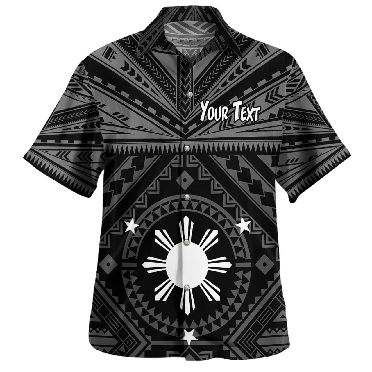 Philippines Filipinos Custom Hawaiian Shirt Polynesian Tattoo Style