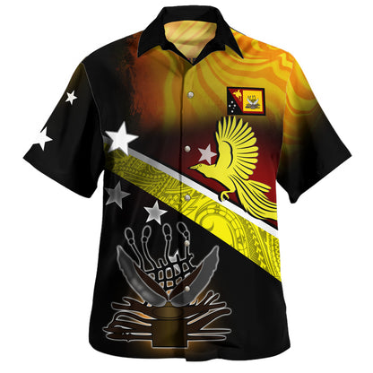 Fiji Hawaiian Shirt Bula Pattern Flag With Hibiscus Flower