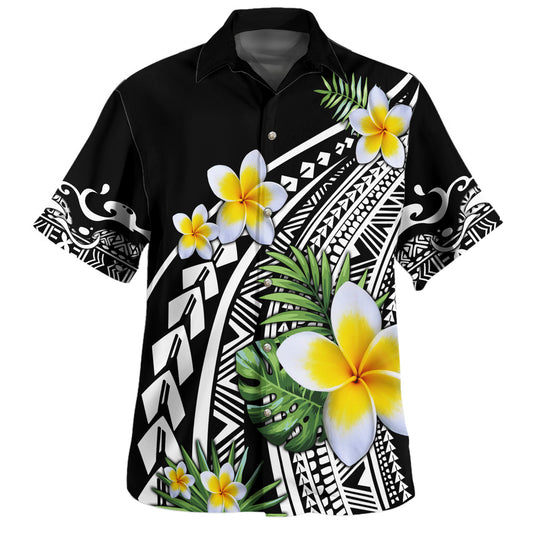 Hawaii Hawaiian Shirt Plumeria Polynesian Pattern