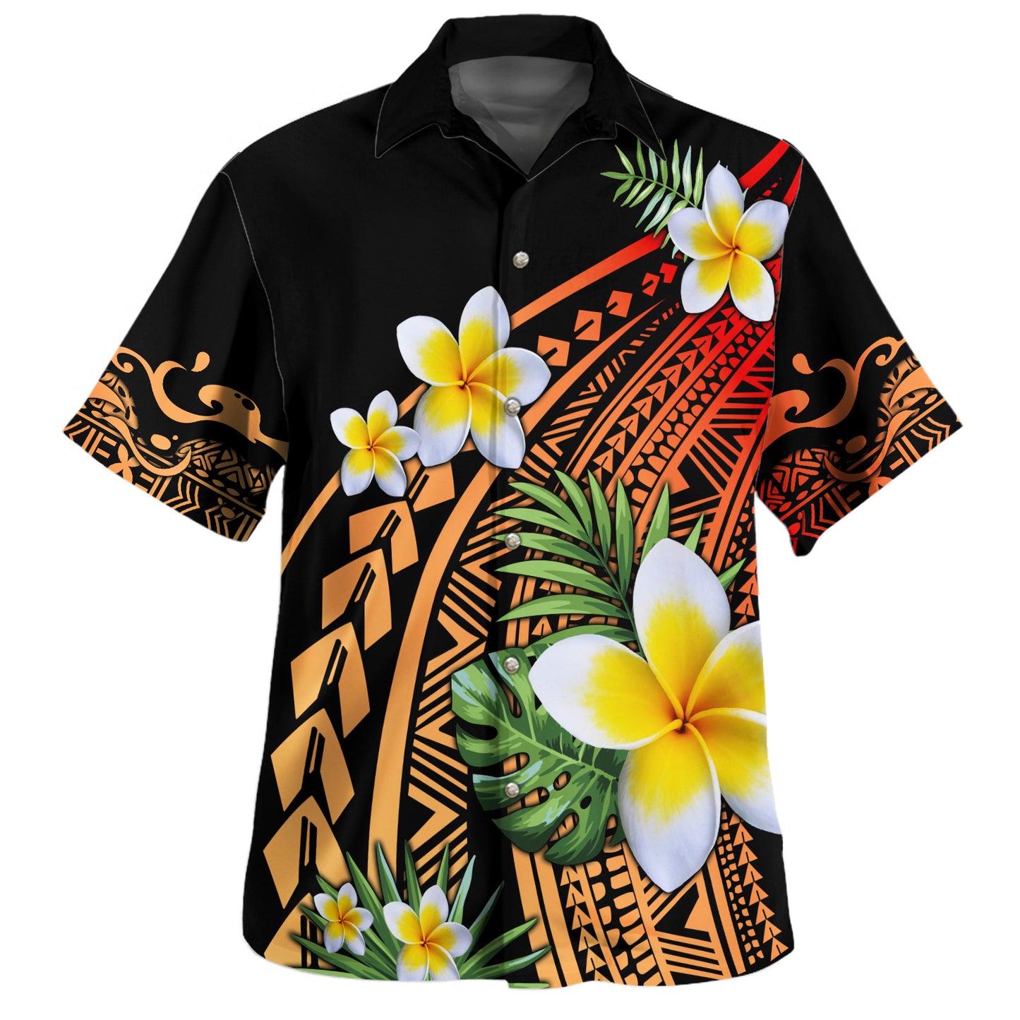 Hawaii Hawaiian Shirt Plumeria Polynesian Pattern