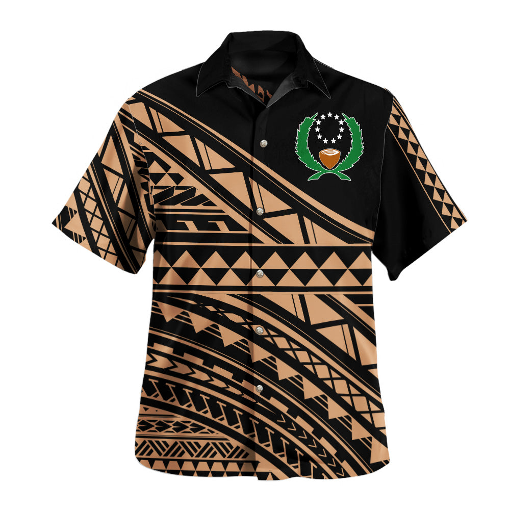 Pohnpei State Hawaiian Shirt Special Polynesian Ornaments