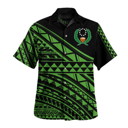 Pohnpei State Hawaiian Shirt Special Polynesian Ornaments