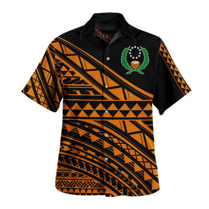 Pohnpei State Hawaiian Shirt Special Polynesian Ornaments