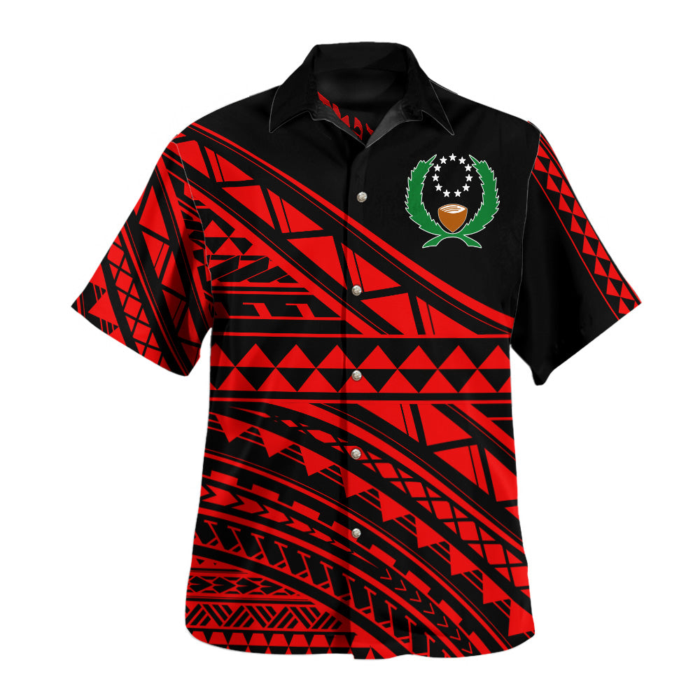 Pohnpei State Hawaiian Shirt Special Polynesian Ornaments