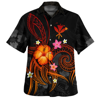 Hawaii Map Hawaiian Shirt Legend of Kanaka Maoli