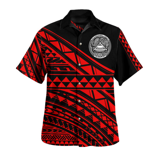 American Samoa Hawaiian Shirt Special Polynesian Ornaments