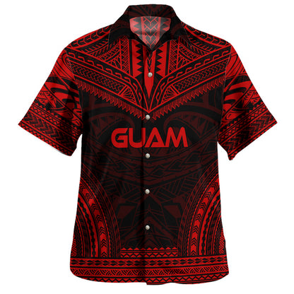 Guam Hawaiian Shirt Custom Personalised Polynesian Chief Tattoo