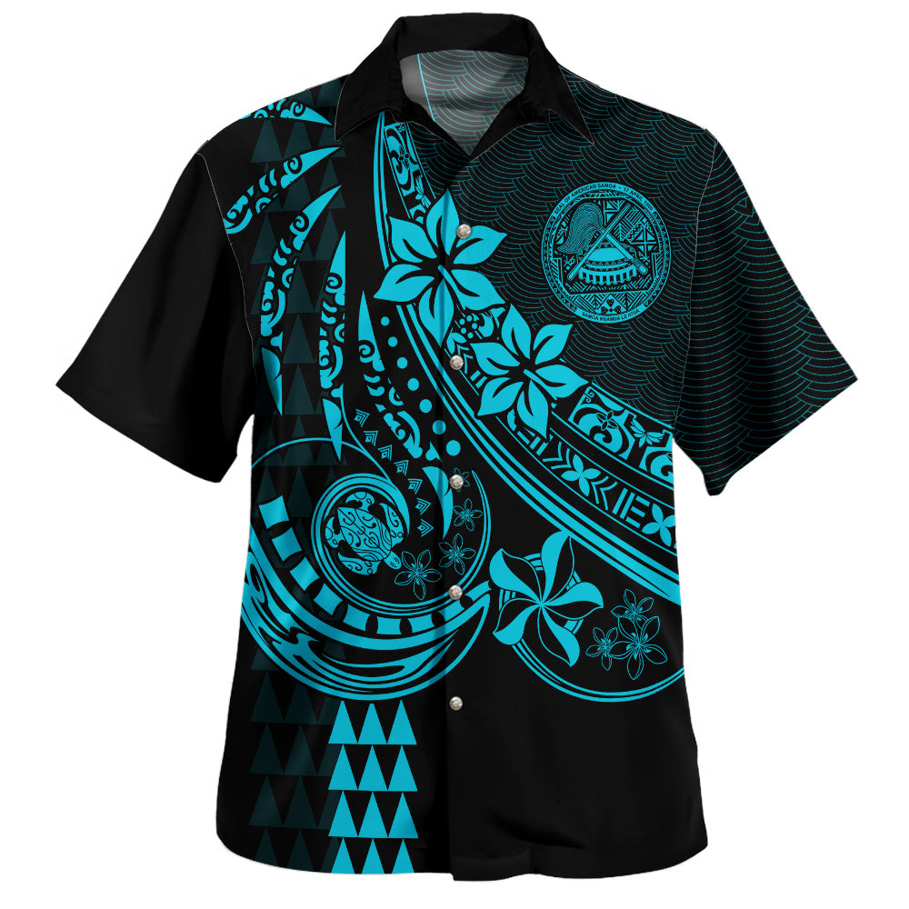 American Samoa Hawaiian Shirt The Flow of Ocean