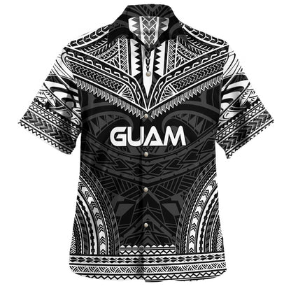 Guam Hawaiian Shirt Custom Personalised Polynesian Chief Tattoo