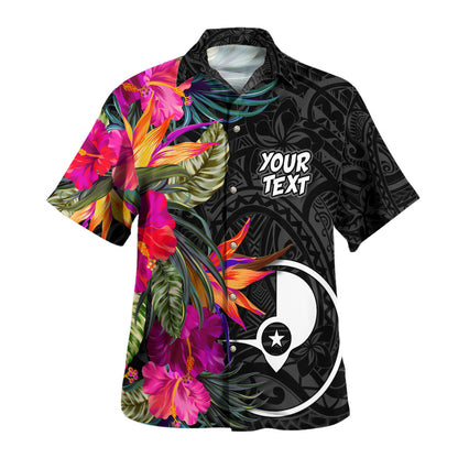 Yap State Hawaiian Shirt Polynesian Hibiscus Pattern