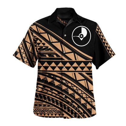 Yap State Hawaiian Shirt Special Polynesian Ornaments