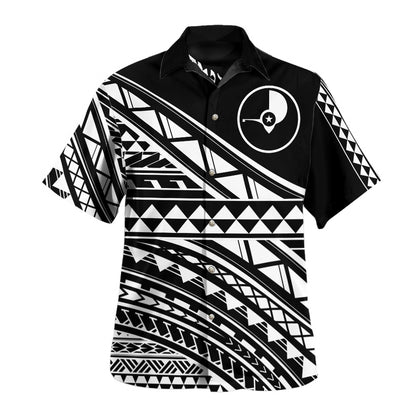 Yap State Hawaiian Shirt Special Polynesian Ornaments