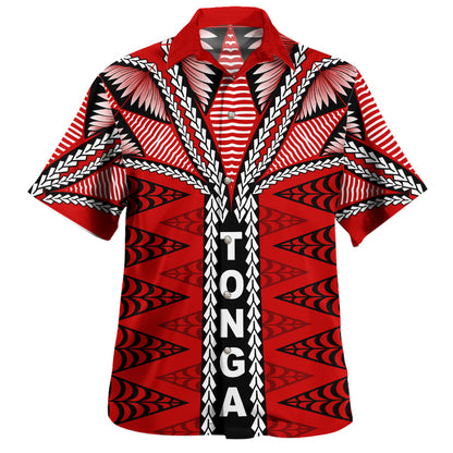 Tonga Hawaiian Shirt Tongan Ngatu Pattern