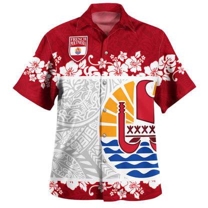 French Polynesia Hawaiian Shirt Seal With Plumeria Flowers Polynesia Patterns