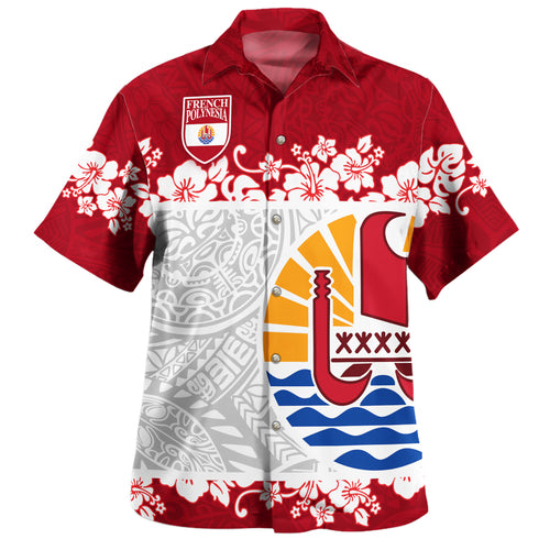 French Polynesia Hawaiian Shirt Seal With Plumeria Flowers Polynesia Patterns