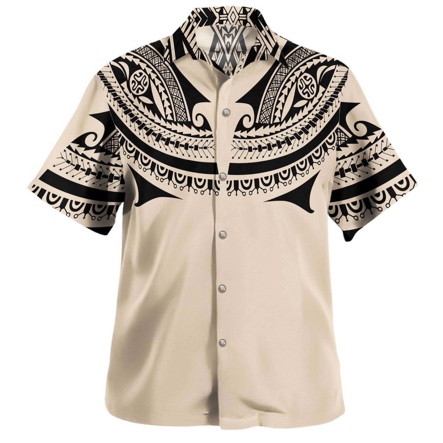 Polynesian Hawaiian Shirt Polynesian Tattoo Style
