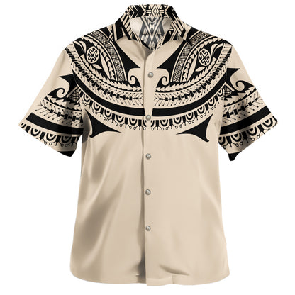 Polynesian Hawaiian Shirt Polynesian Tattoo Style