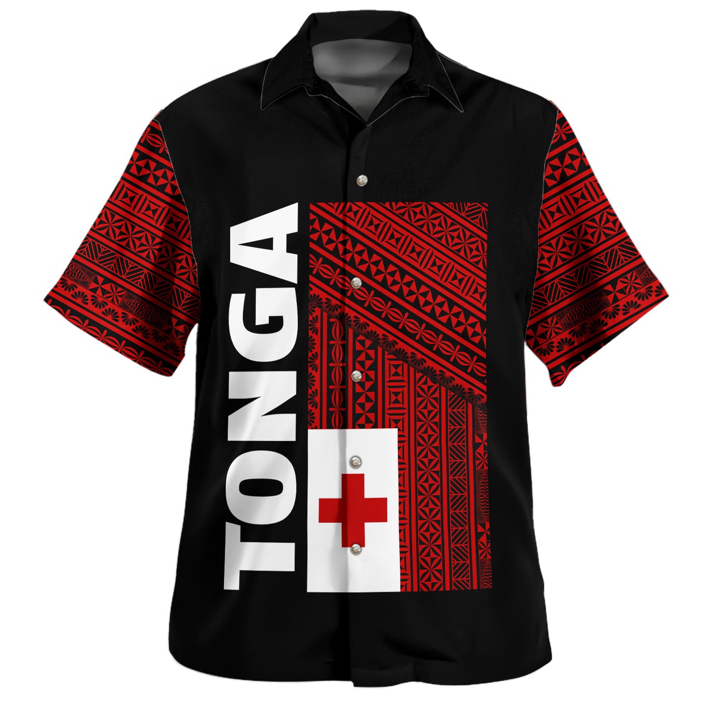 Tonga Hawaiian Shirt Tonga Flag Special Version