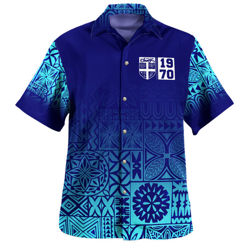 Fiji Hawaiian Shirt Fiji Independence 1970 Tapa Style