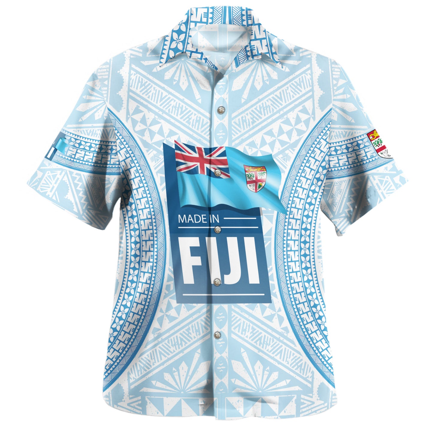 Fiji Hawaiian Shirt Fijian Tapa Style