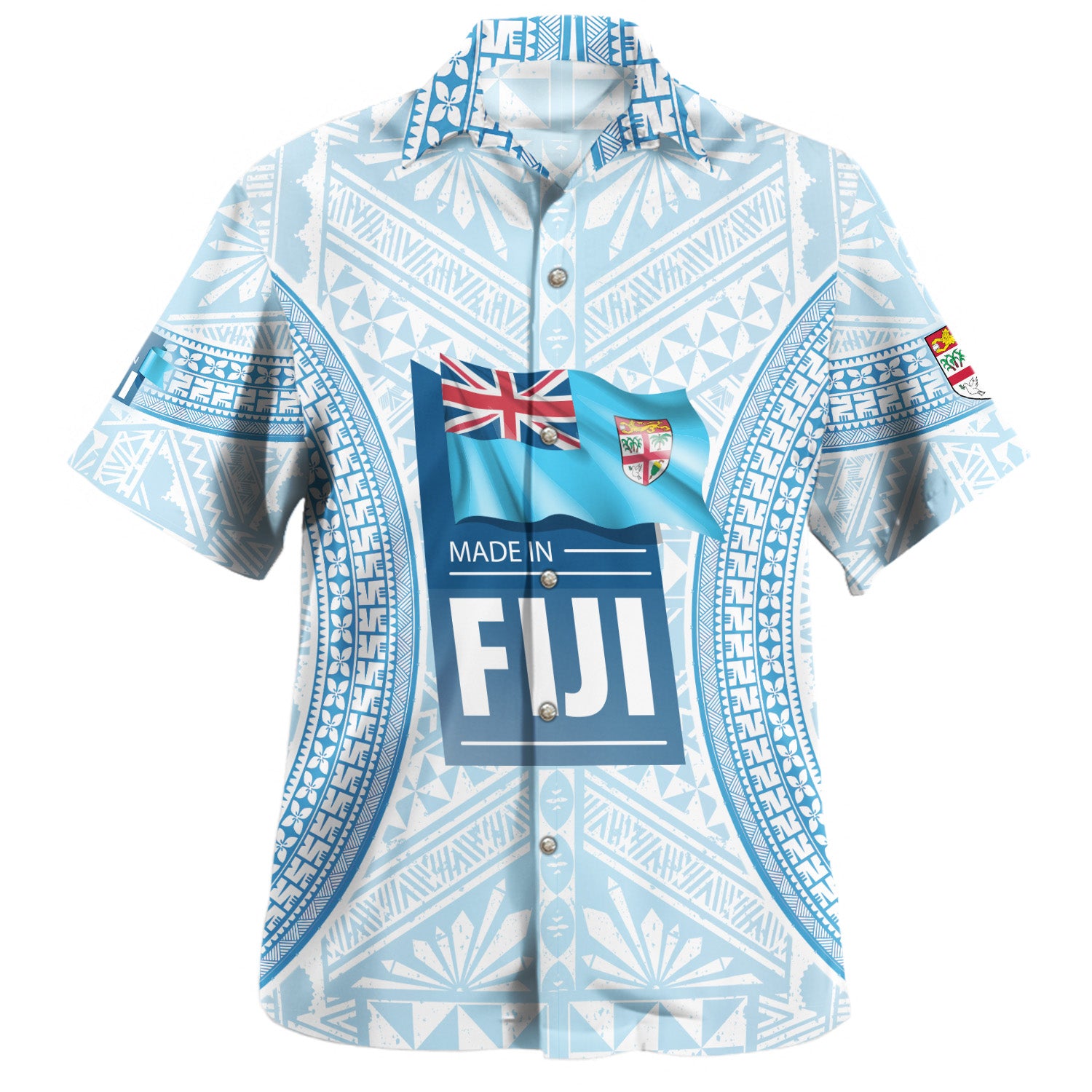 Fiji Hawaiian Shirt Fijian Tapa Style