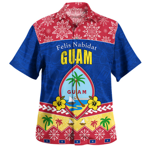 Guam Hawaiian Shirt Tribal Pattern Golden