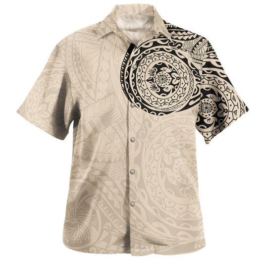 Polynesian Hawaiian Shirt Polynesian Tattoo Style Version 2.0 Nude