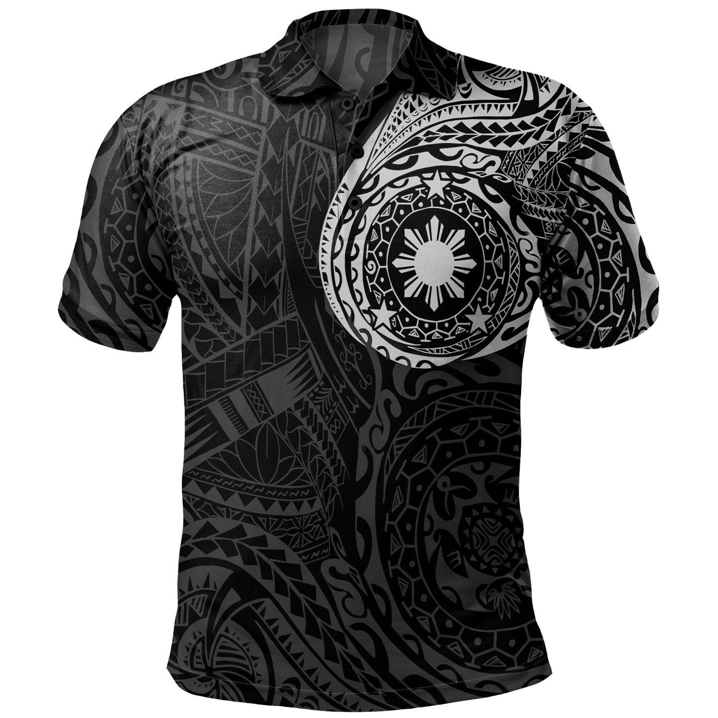 Philippines Filipinos Polynesian Tattoo Style Polo Shirt