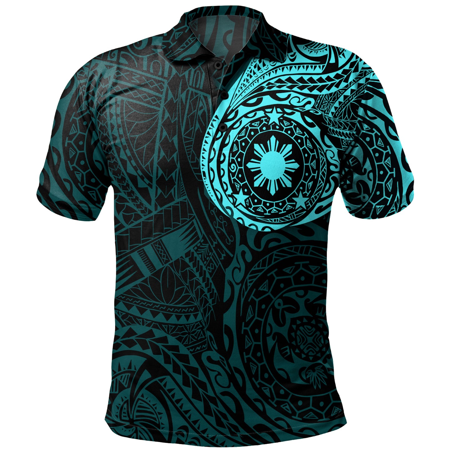 Philippines Filipinos Polynesian Tattoo Style Polo Shirt