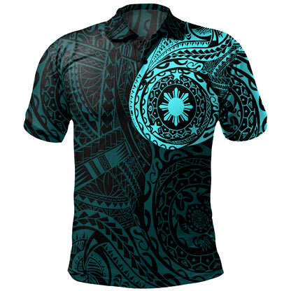 Philippines Filipinos Polynesian Tattoo Style Polo Shirt