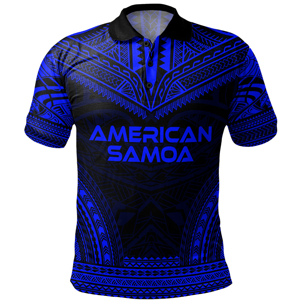American Samoa Polo Shirt Custom Personalised Polynesian Chief Tattoo