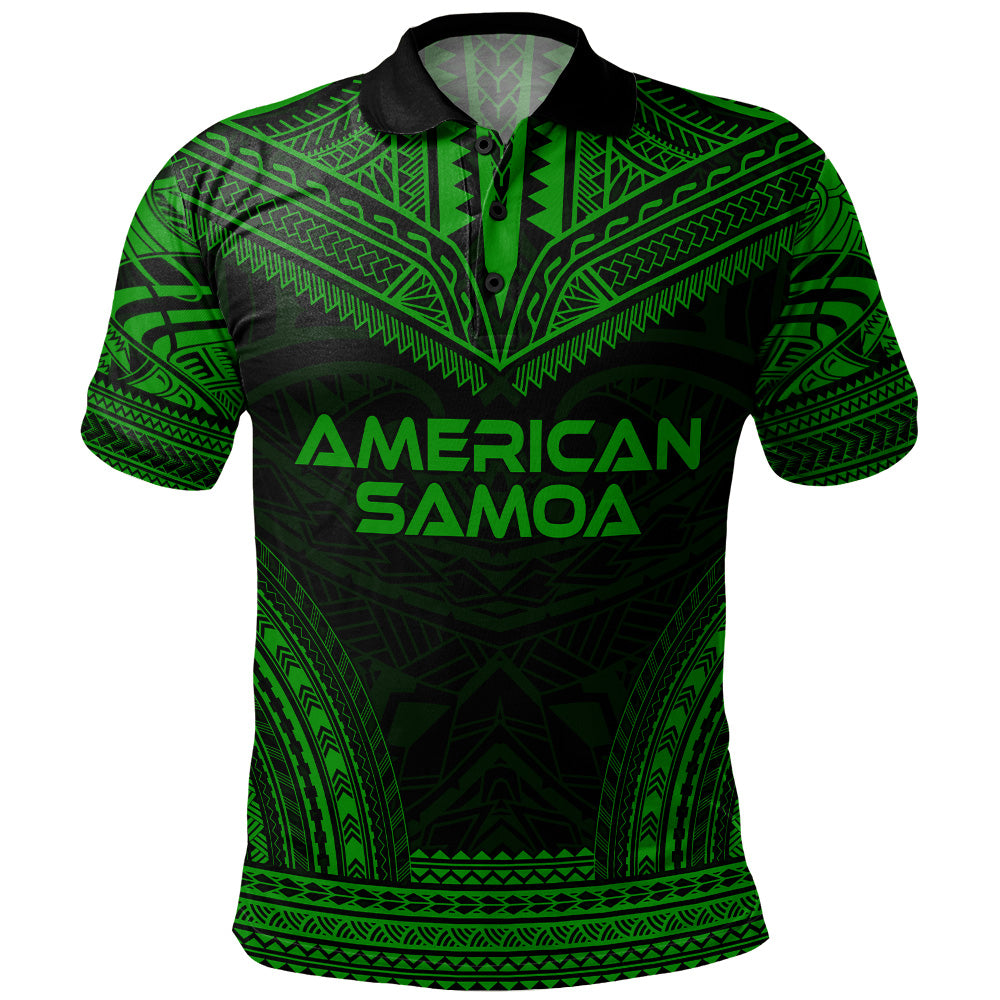 American Samoa Polo Shirt Custom Personalised Polynesian Chief Tattoo