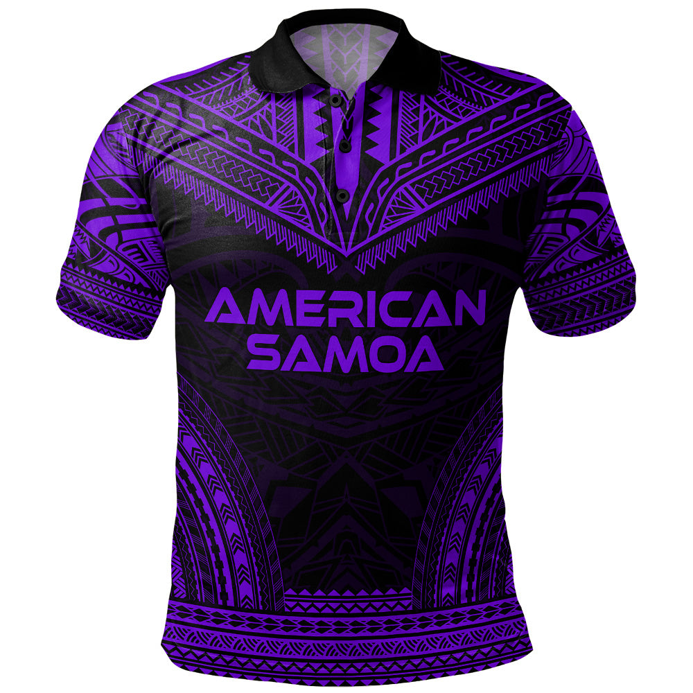 American Samoa Polo Shirt Custom Personalised Polynesian Chief Tattoo