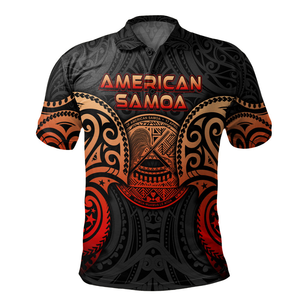 American Samoa Polo Shirt Custom Personalised Spirit Red Version