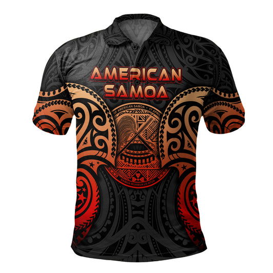 American Samoa Polo Shirt Custom Personalised Spirit Red Version