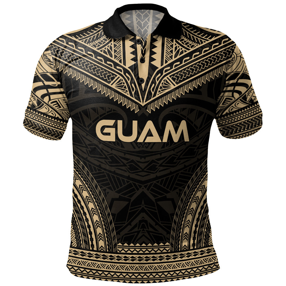 Guam Polo Shirt Custom Personalised Polynesian Chief Tattoo