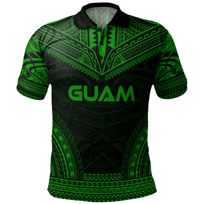 Guam Polo Shirt Custom Personalised Polynesian Chief Tattoo